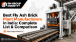 Fully automatic fly ash brick making machine at an industrial plant in India