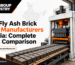Fully automatic fly ash brick making machine at an industrial plant in India