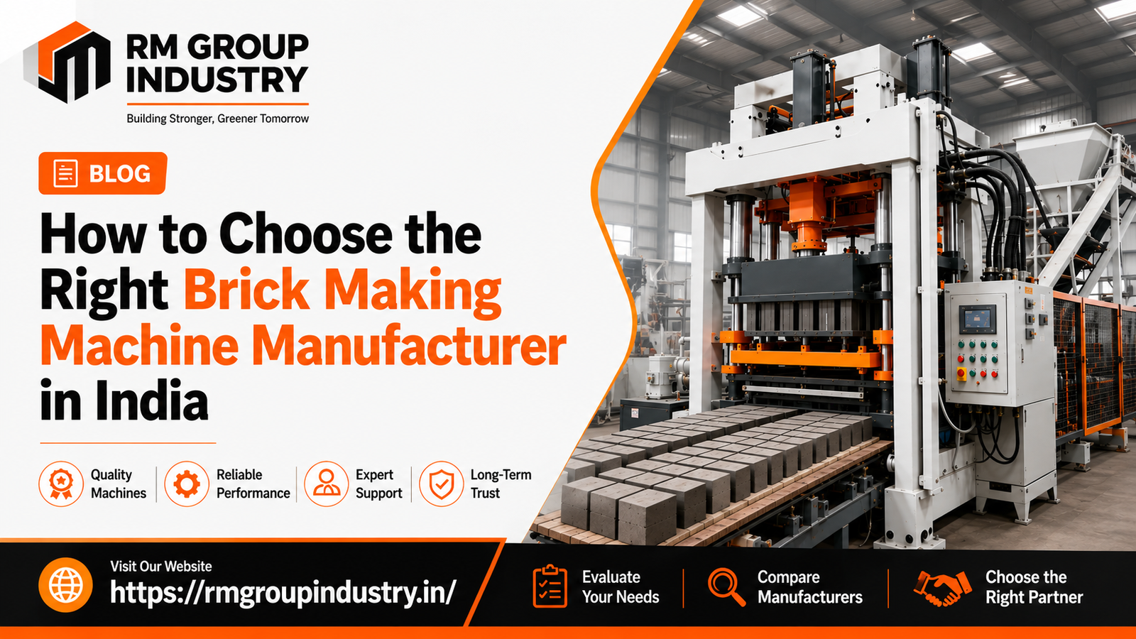 alt="Brick making machine manufacturer in India producing fly ash bricks