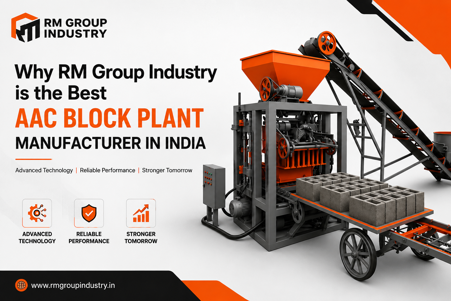 AAC Block Plant Manufacturer in India by RM Group Industry